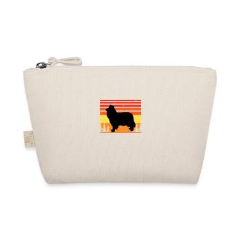 Collie Rough Dog Lover Silhouette Vintage Sunset - Trousse biologique - nature - Devant