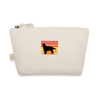 Flat Coated Retriever Dog Silhouette Retro Sunset - Trousse biologique - nature - Devant