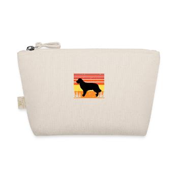 Golden Retriever Dog Lover Silhouette Retro Sunset - Organic Pouch - nature - Front