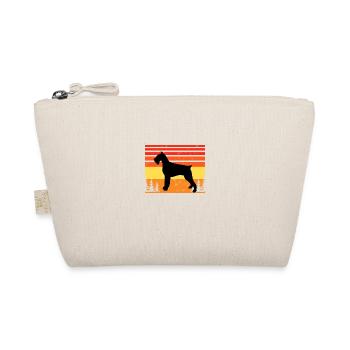 Schnauzer Géant Chien Amour Silhouette Vintage Coucher de Soleil - Trousse biologique - nature - Devant