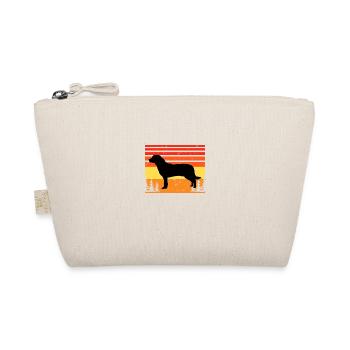 Entlebucher Mountain Dog Silhouette Retro Sunset - Organic Pouch - nature - Front