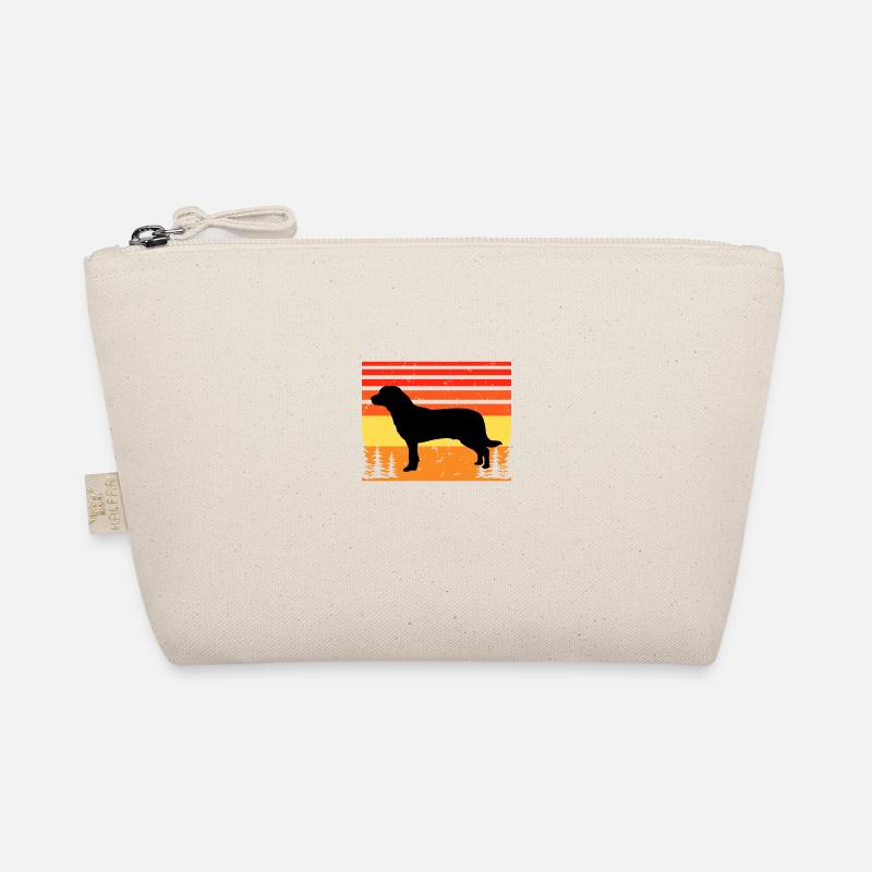 Entlebucher Mountain Dog Silhouette Retro Sunset Organic Pouch