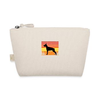 Doberman Dog Lover Silhouette Vintage Sunset - Trousse biologique - nature - Devant