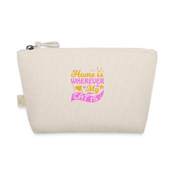 La maison est là où se trouve mon chat - Trousse biologique - nature - Devant