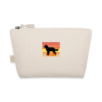 Hovawart Hundeliebhaber Silhouette Vintage Sonnenuntergang - Bio-Täschchen - Natur - Vorne