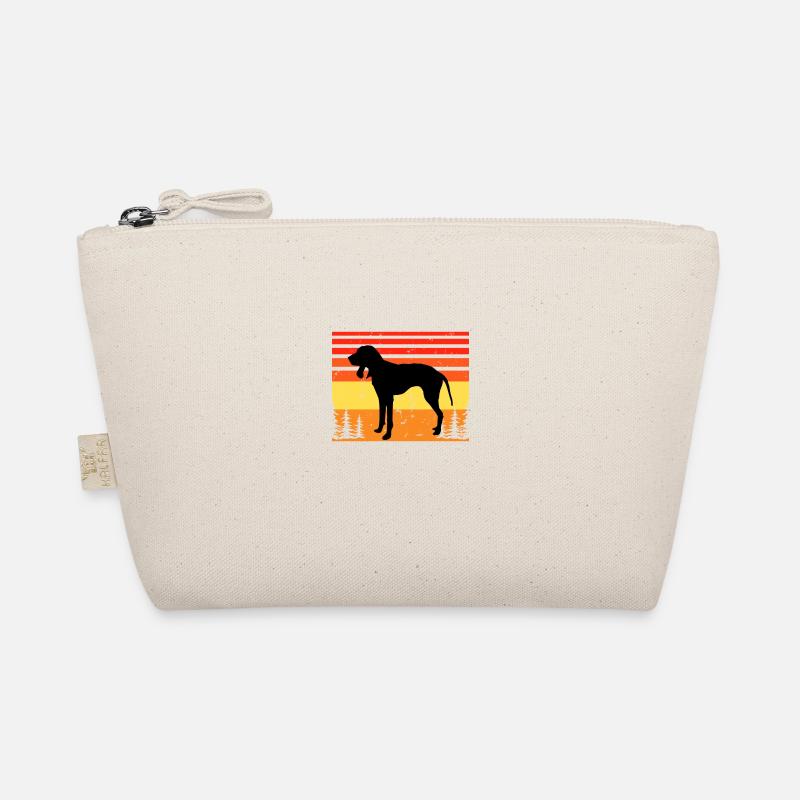 Griffon Bleu De Gascogne Dog Silhouette Retro Sun Organic Pouch
