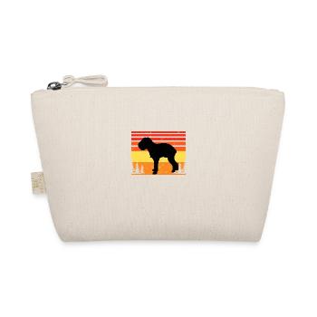 Griffon Bruxellois Dog Silhouette Retro Sunset - Trousse biologique - nature - Devant