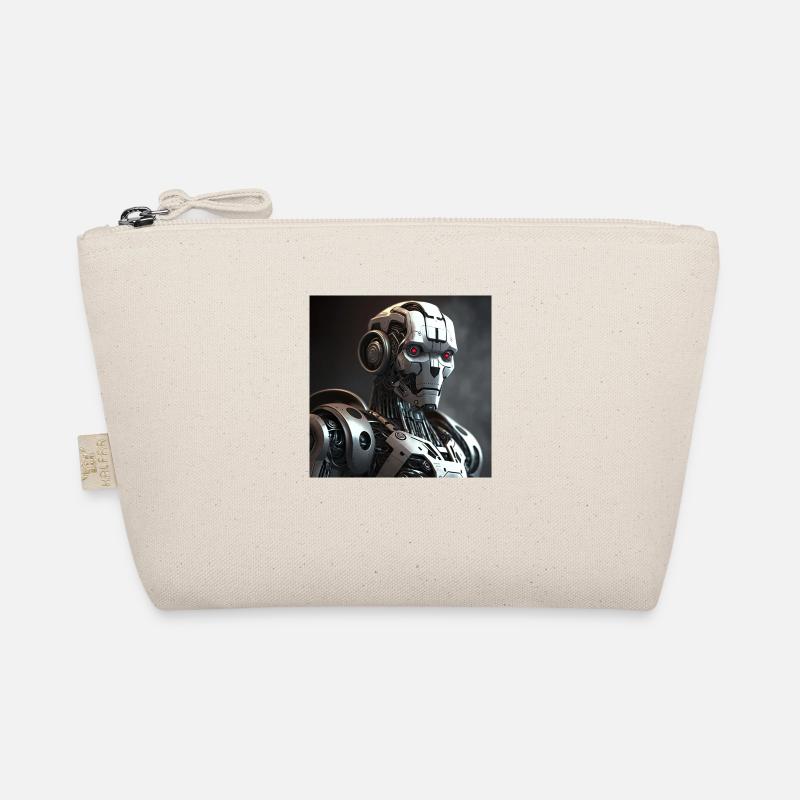 Red-eyed cyborg robot Organic Pouch