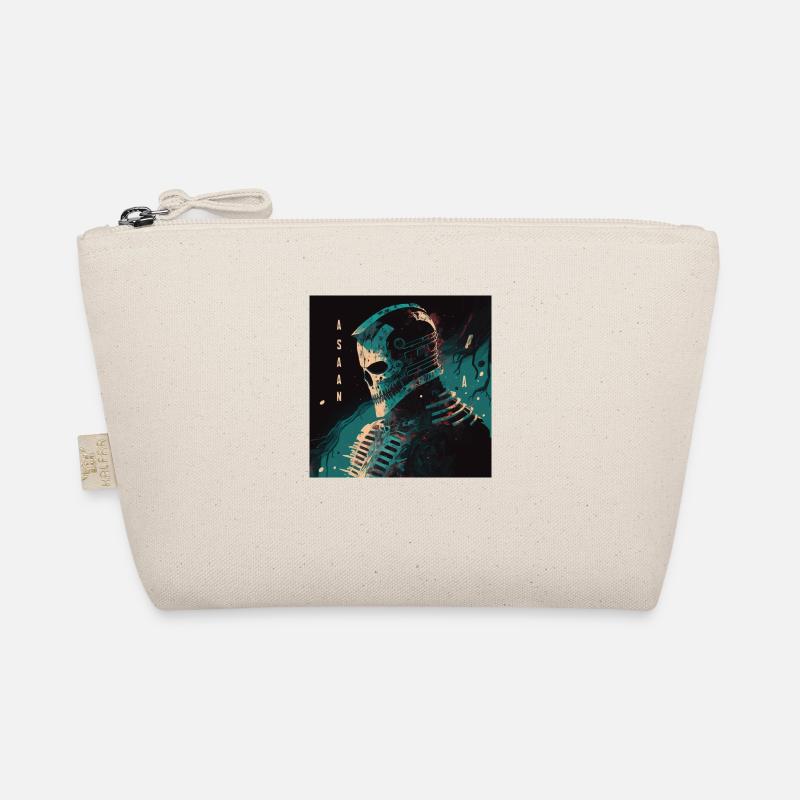 Robot skull - Organic Pouch - nature