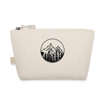 Climbing in the great outdoors illustration - Organic Pouch - nature - Front