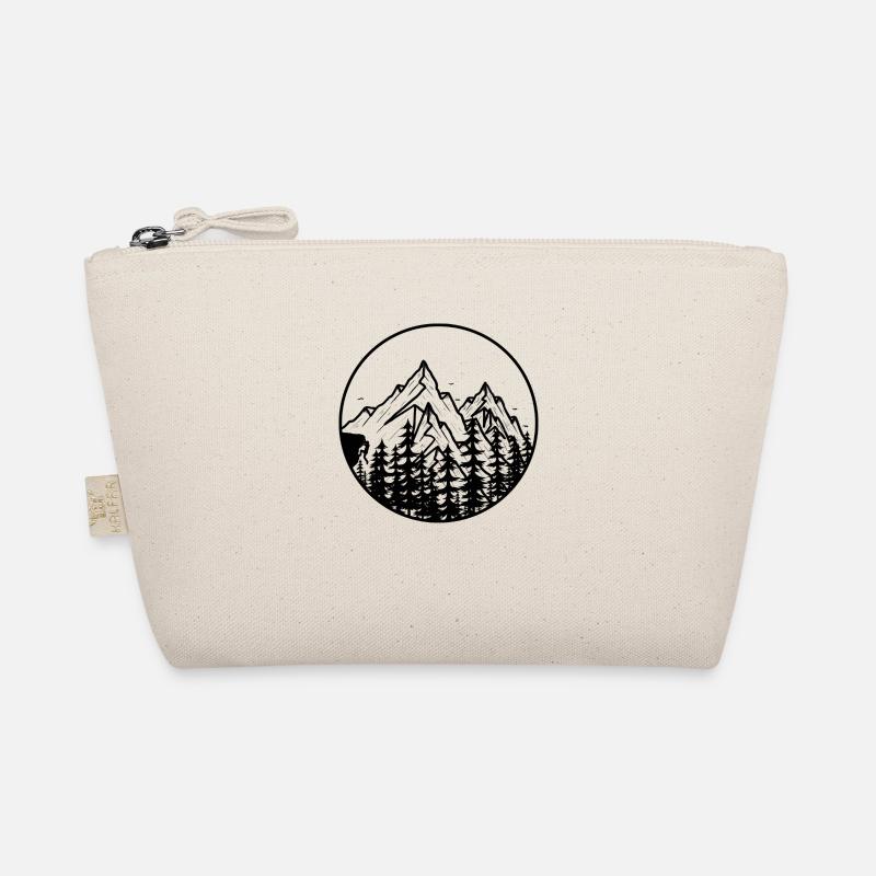Climbing in the great outdoors illustration Organic Pouch