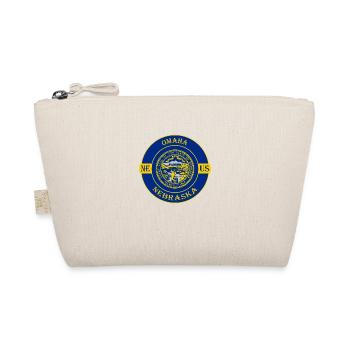 Omaha Nebraska Flagge USA Reise Souvenir Abzeichen - Bio-Täschchen - Natur - Vorne