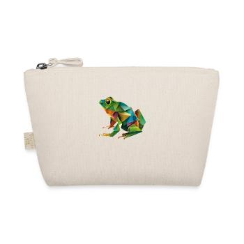 Origami Geometrie Frosch bunt modern arty - Bio-Täschchen - Natur - Vorne