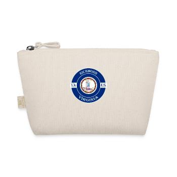 Richmond Virginia Flag USA Travel Souvenir Badge - Organic Pouch - nature - Front