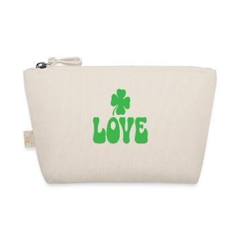 Love St. Patrick's Day Valentine's Day - Organic Pouch - nature - Front
