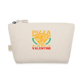Pizza is my Valentine - Organic Pouch - nature - Front