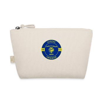 Eugene Oregon Flag USA Travel Souvenir Badge - Organic Pouch - nature - Front
