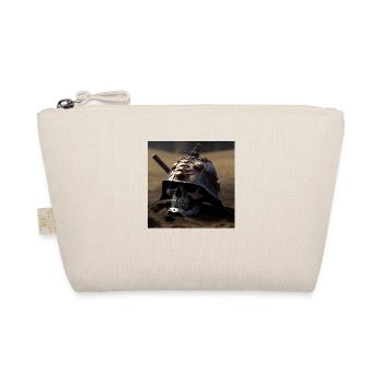 Samurai Melty Schädel - Bio-Täschchen - Natur - Vorne