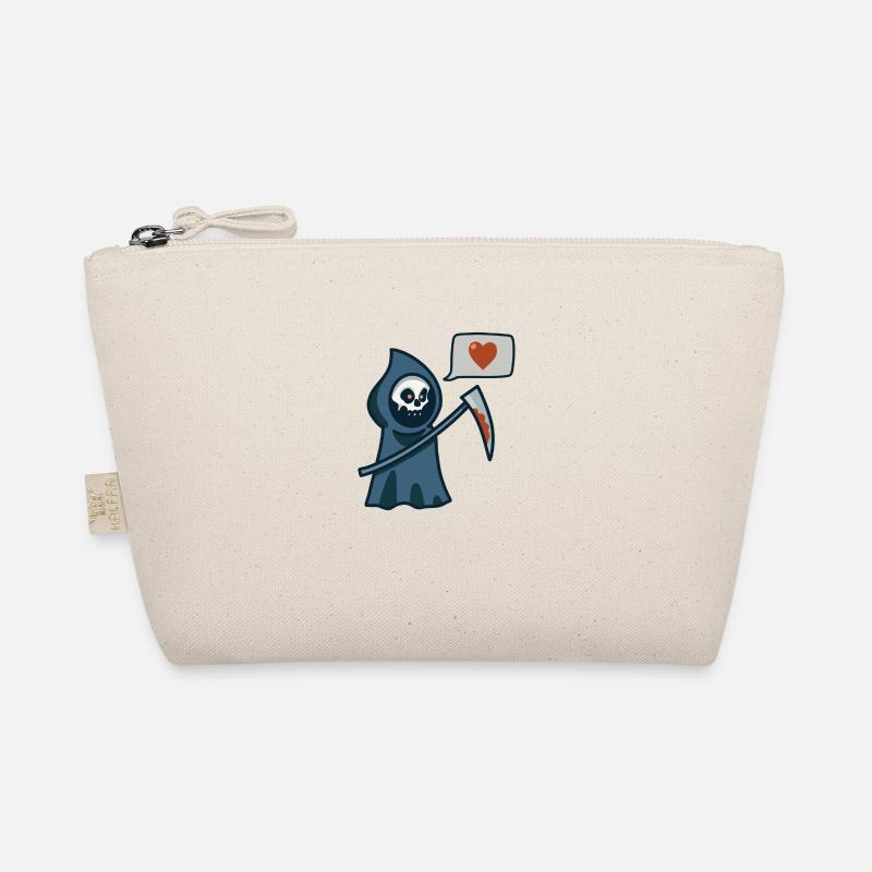 CUTE REAPER HEART - Bio-Täschchen - Natur