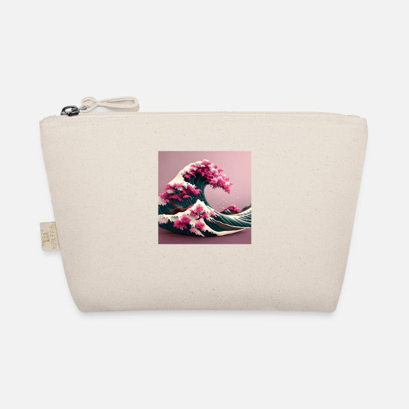 Floral Tsunami - Organic Pouch - nature