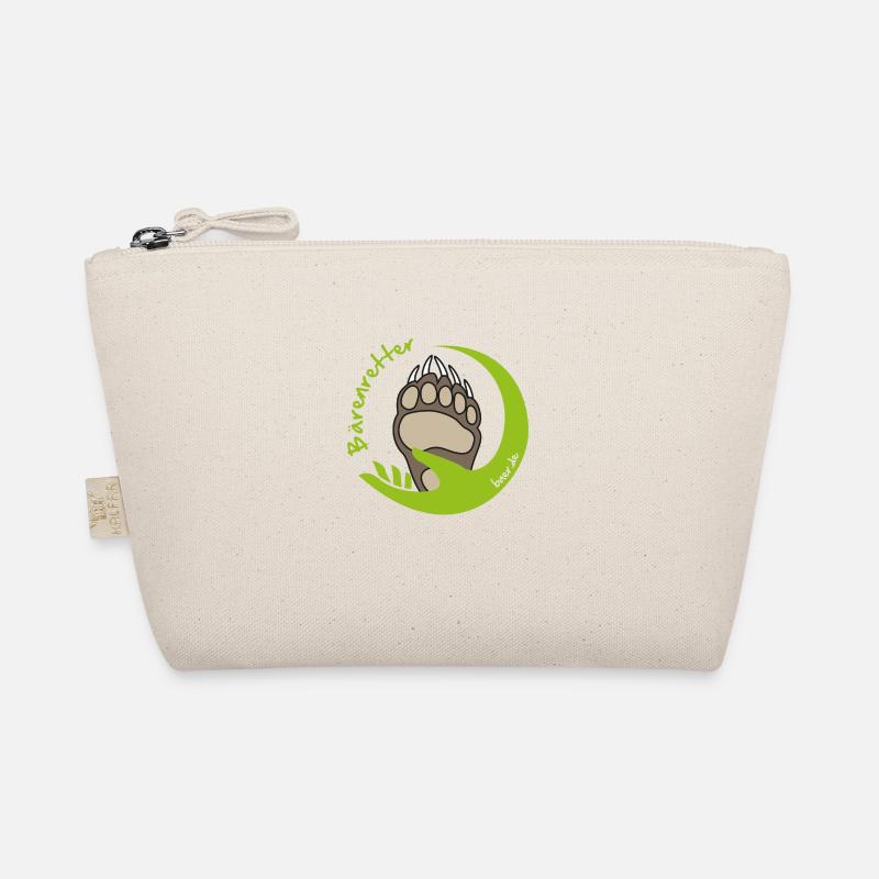 Bärenretter Logo farbig - Bio-Täschchen - Natur