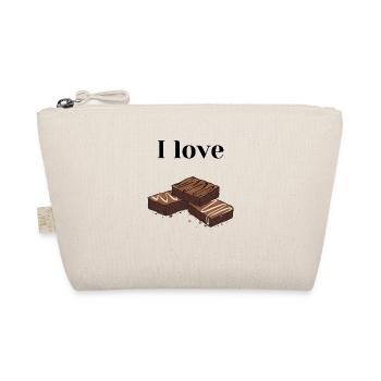 I love Brownies. - Bio-Täschchen - Natur - Vorne