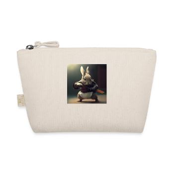 Hase Kämpfer - Bio-Täschchen - Natur - Vorne