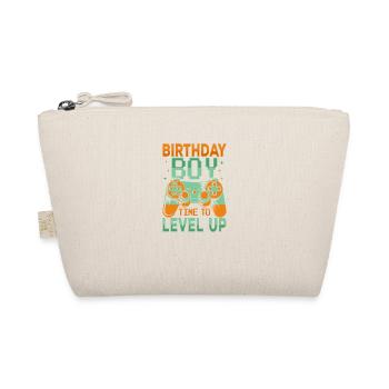 Birthday Boy Time to Level Up Video Game Birthday - Organic Pouch - nature - Front