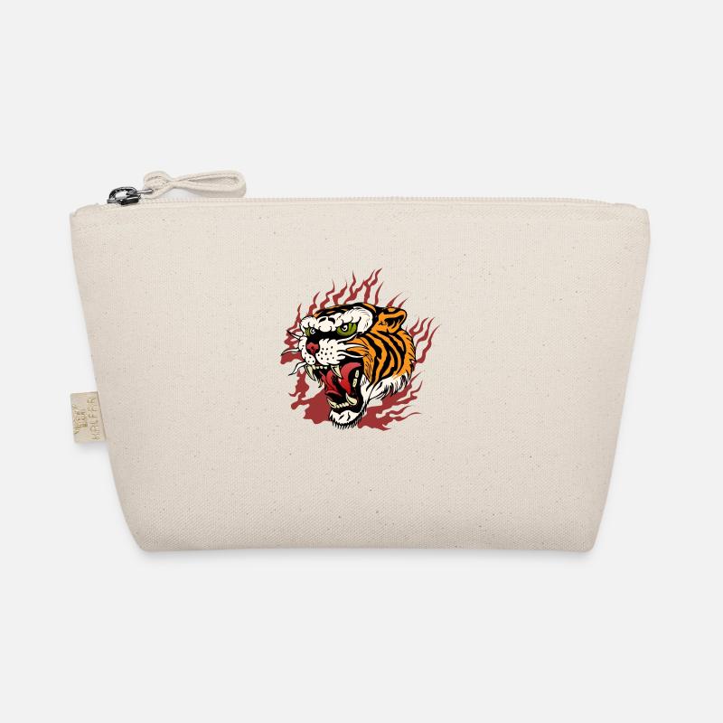 tiger fire flame tattoo tattoo flame roar dessi Organic Pouch