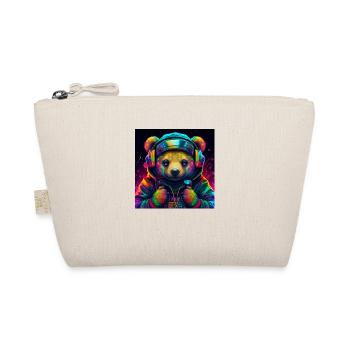 Gangster Gaming Bear - Organic Pouch - nature - Front