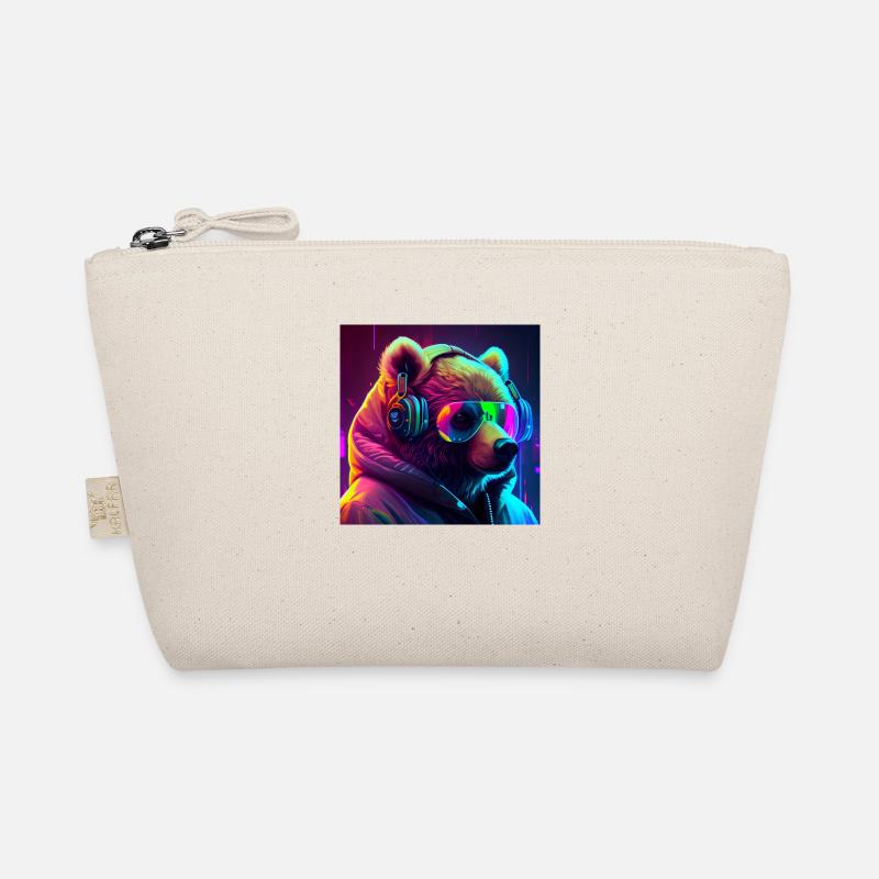 Cool Gaming Bear Organic Pouch
