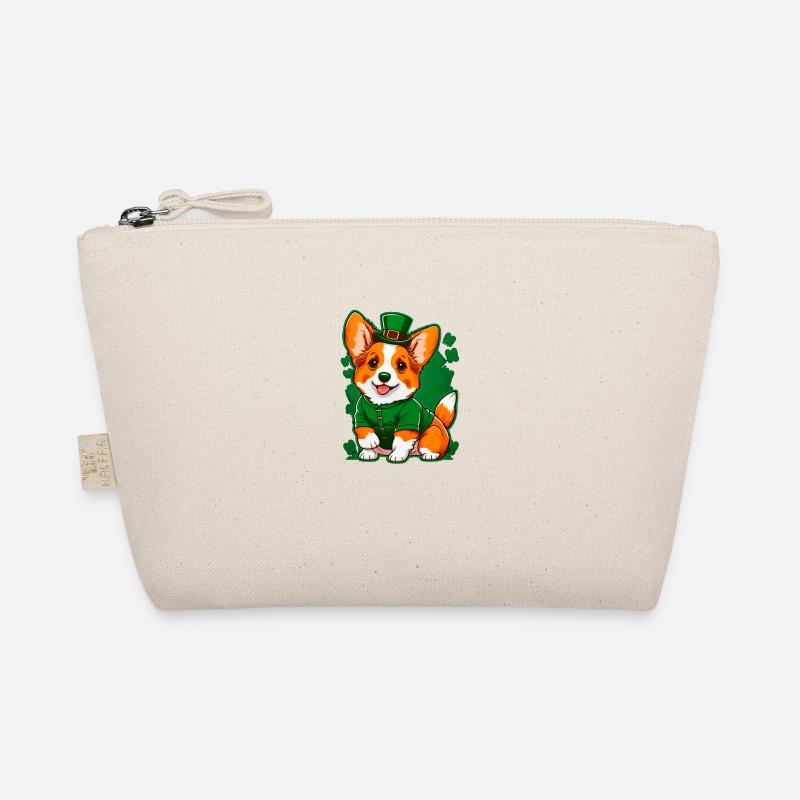Leprechaun Corgi - Bio-Täschchen - Natur