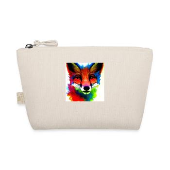 Ein bunter Fuchs, Aquarelle - Bio-Täschchen - Natur - Vorne