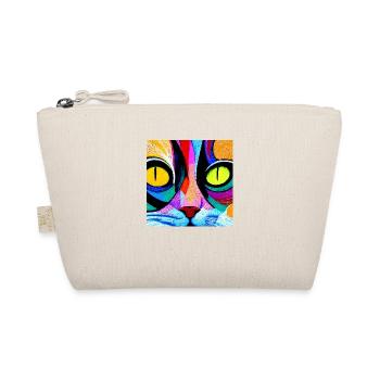 Colourful cat close up, abstract - Organic Pouch - nature - Front