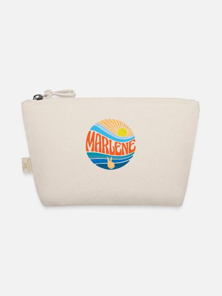 Marlene Shirt Vintage Sunset Marlene Groovy Tie - Organic Pouch - nature - Front