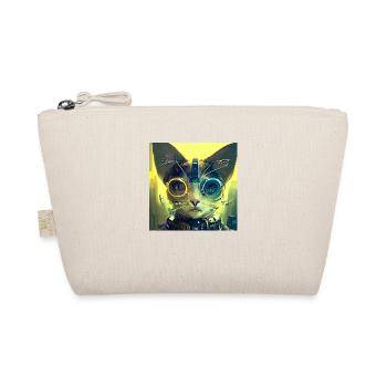 Futuristic cat - Organic Pouch - nature - Front