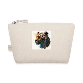 Wilder Glamour Tiger - Bio-Täschchen - Natur - Vorne