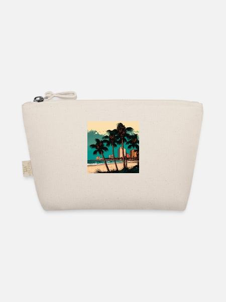 Miami, Japan Art Style - Bio-Täschchen - Natur
