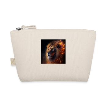 Flaming lion - Organic Pouch - nature - Front