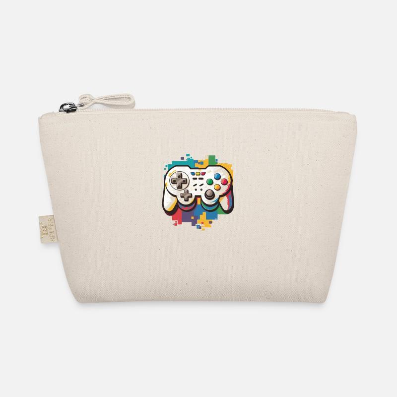 Ultra colorful video game controller Organic Pouch