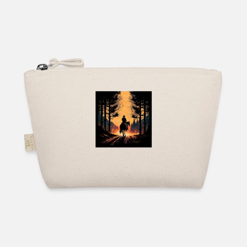 A Cowboy at sunset Organic Pouch