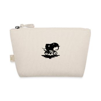 Elephant qui fait du vélo - Trousse biologique - nature - Devant
