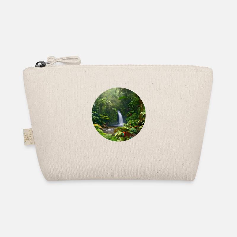 Waterfall in the rainforest Organic Pouch