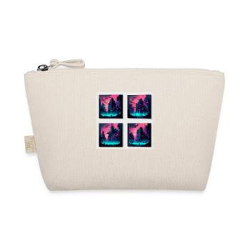 Strange New World City in Cyber Punk Style in Neon - Organic Pouch - nature - Front