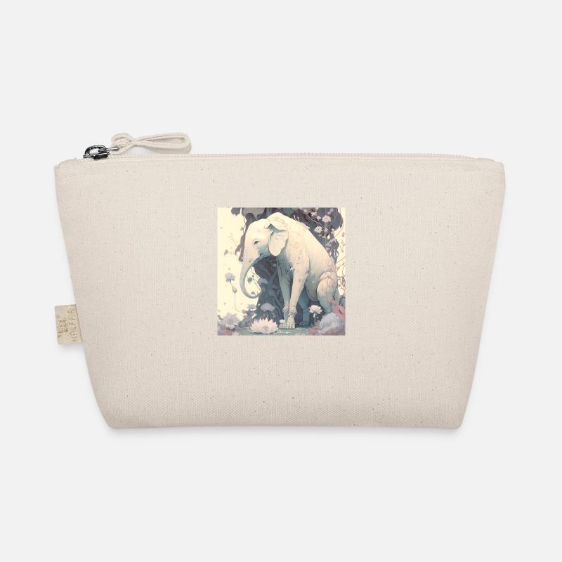 in harmony with nature elephant Organic Pouch