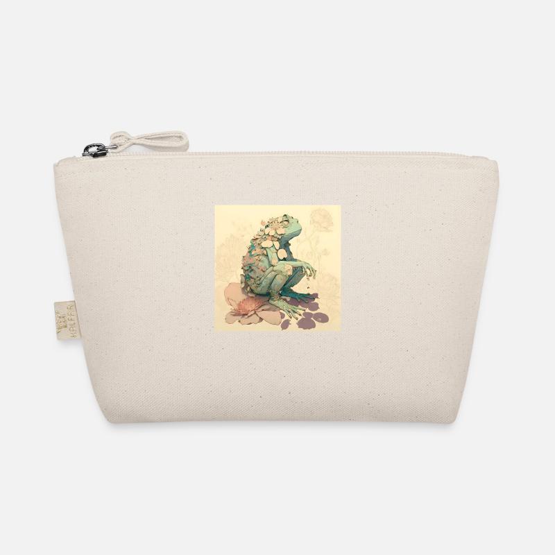 in harmony with nature frog Organic Pouch
