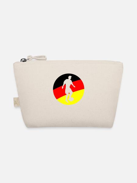 Fussballer Deutschland - Bio-Täschchen - Natur