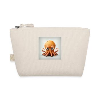 Angry Octopus Gift - Organic Pouch - nature - Front