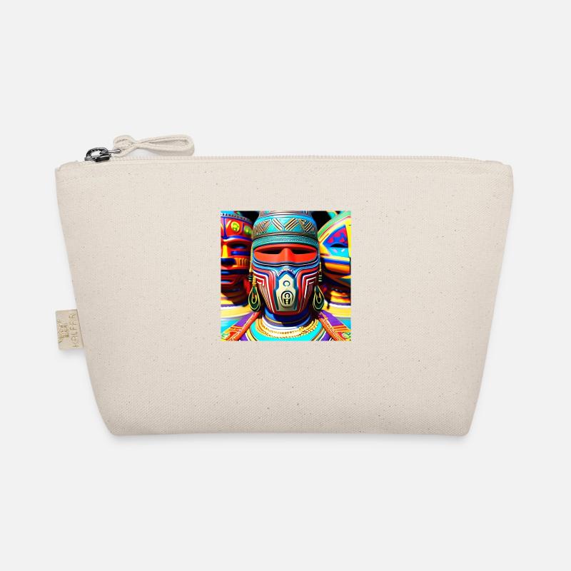 Abstrakte Kunst eines Kopfes 2 Bio-Täschchen