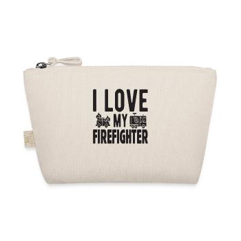 I love my Firefighter - Organic Pouch - nature - Front